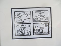 Four Works from Keith Haring : Tony Shafrazi's Portofolio 1980