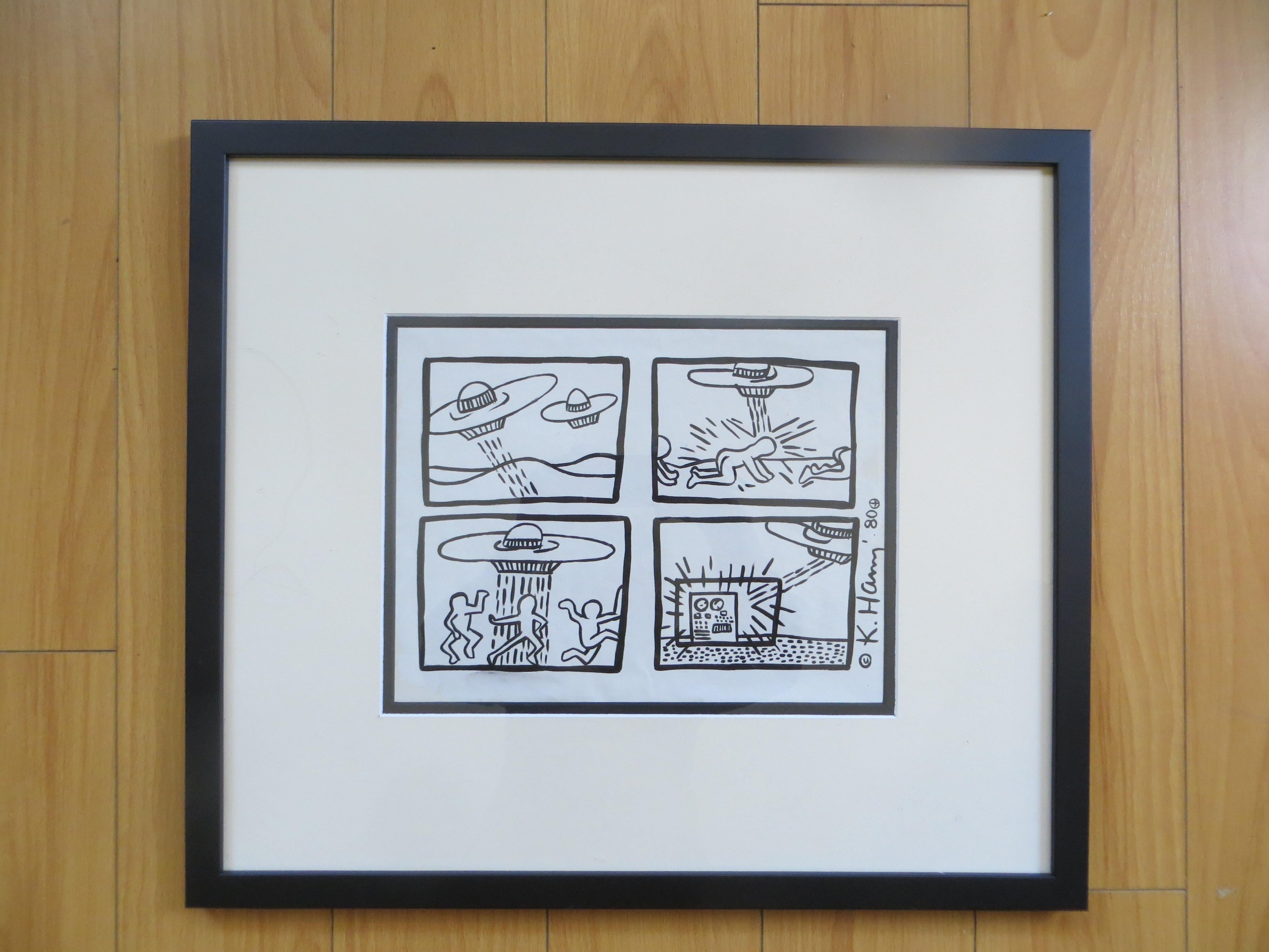 Four Works from Keith Haring : Tony Shafrazi's Portofolio 1980 1