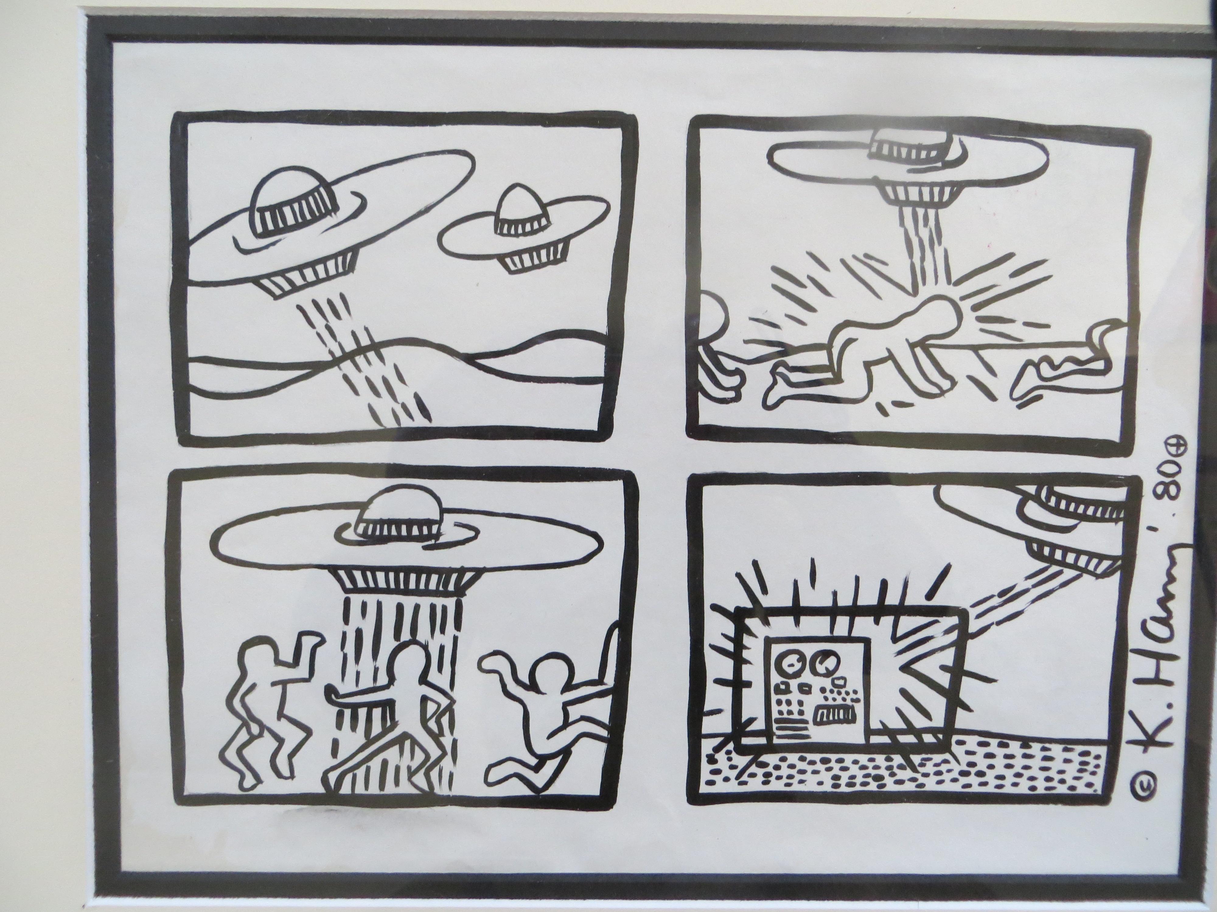 Four Works from Keith Haring : Tony Shafrazi's Portofolio 1980 3