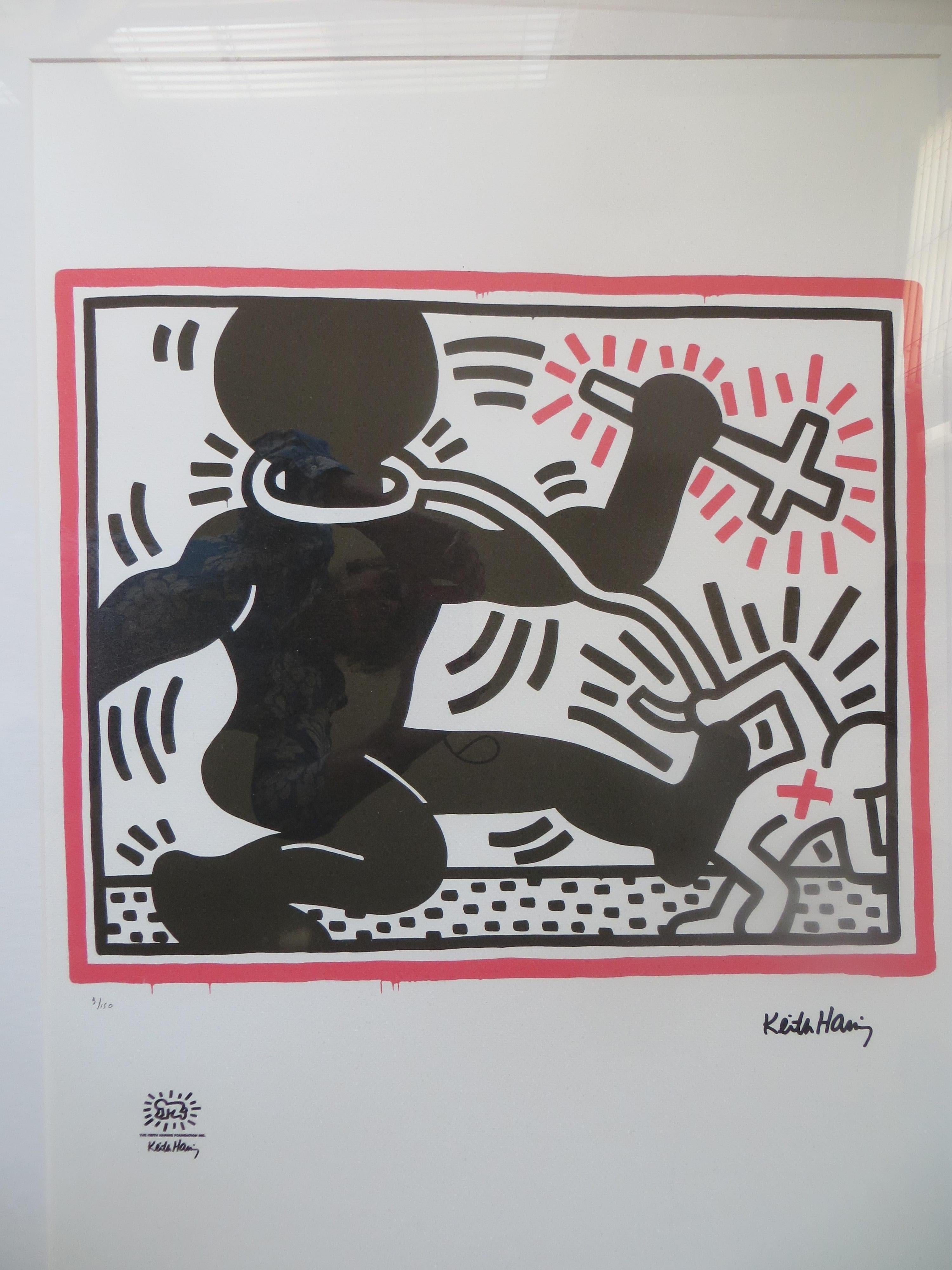 Freie Südafrikanische Lithographie von Keith Haring im Angebot bei 1stDibs