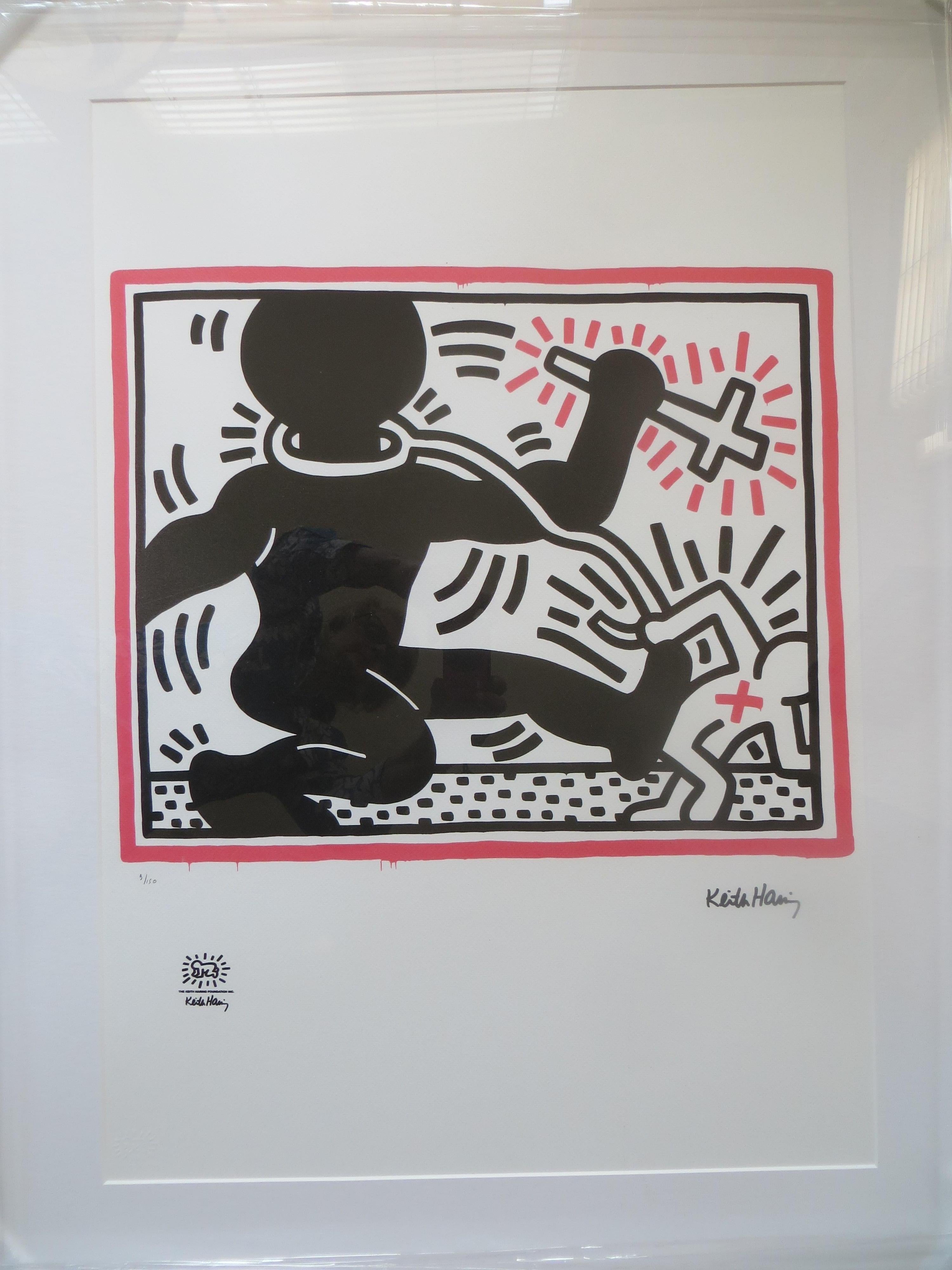Untitled, The Keith Haring Foundation, Lithograph, Numbered 68/150 For ...