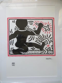 Free South Africa, Keith Haring Foundation Lithograph, Numbered 9 /150