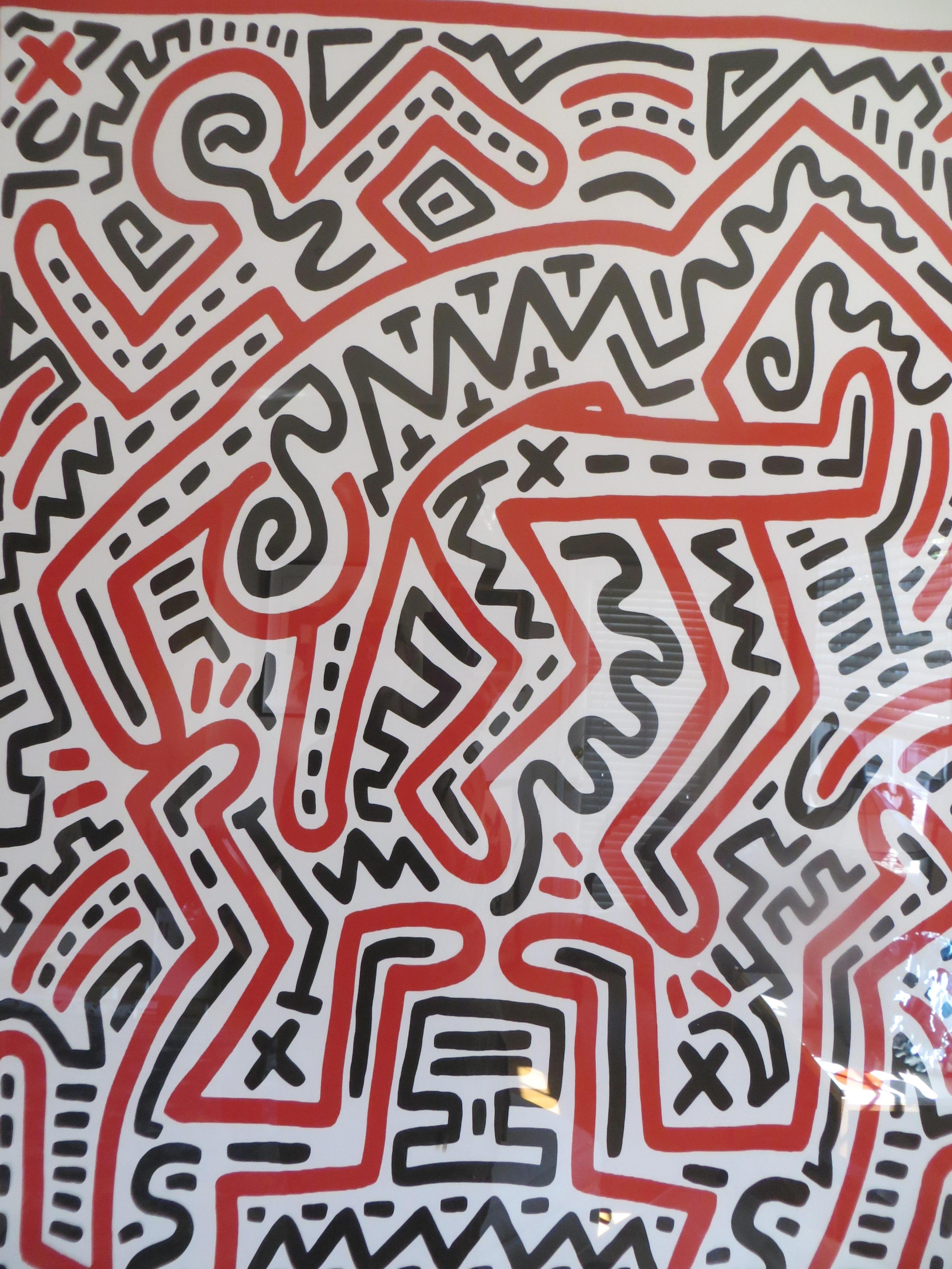 Fun Gallery Exhibition 1983  by Keith Haring Screen Print 4
