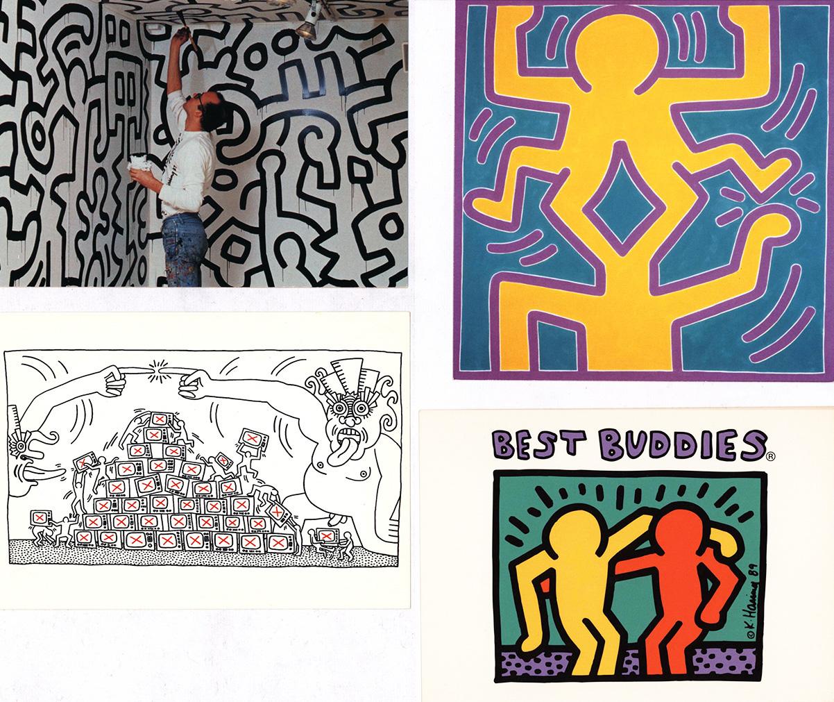 Collection éphémère Keith Haring des années 1980/1990 (store pop Keith Haring) en vente 2
