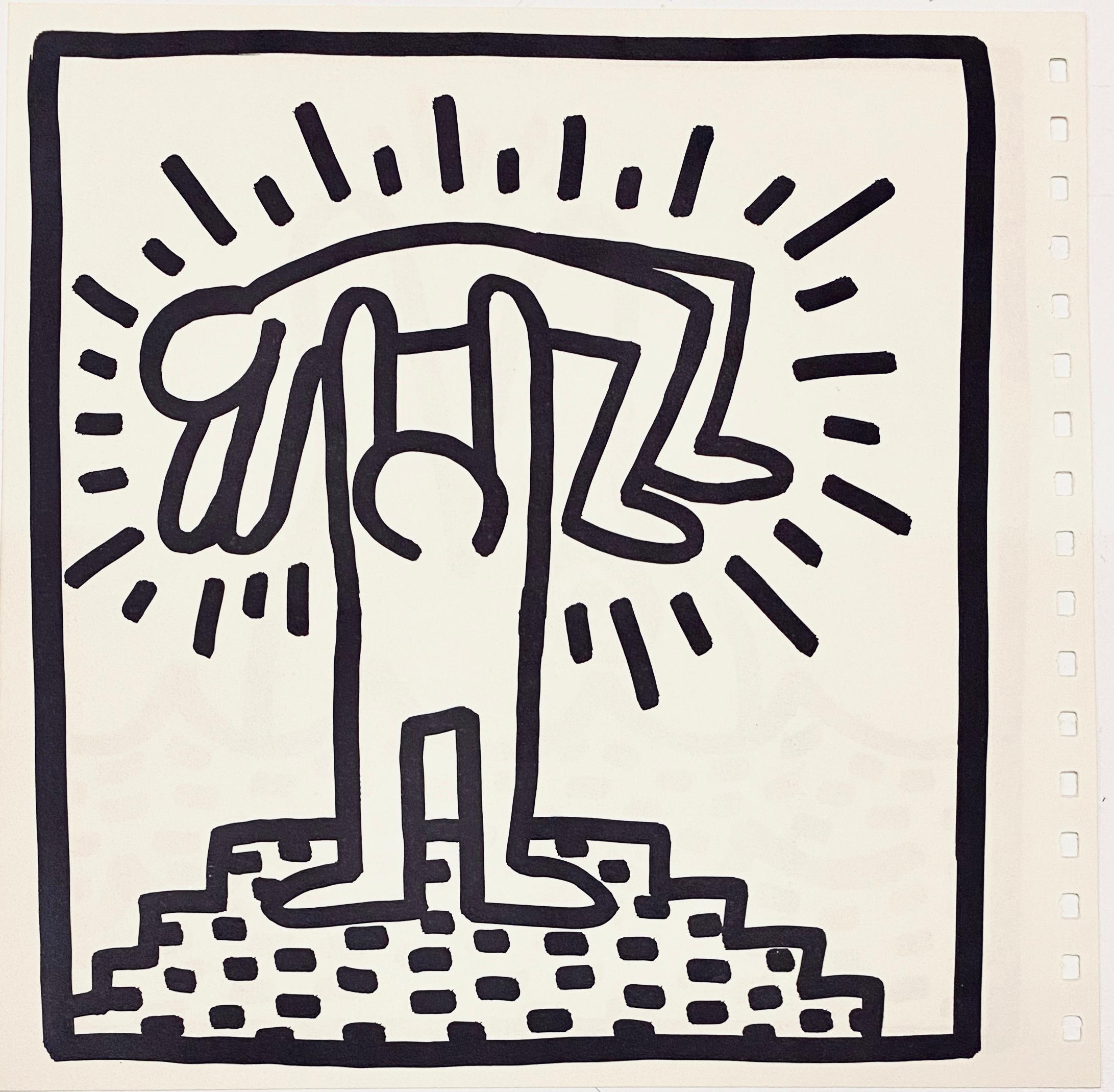Keith Haring 1982 (untitled) figurative lithograph 1982  - Pop Art Print by (after) Keith Haring