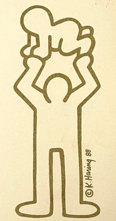 Keith Haring 1990 memorial (Keith Haring crawling baby)