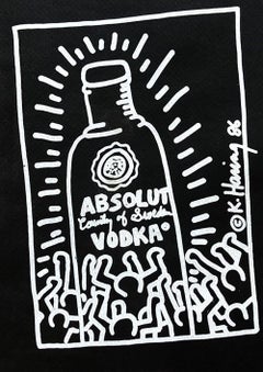 Keith Haring Absolut Vodka 1986 announcement (Keith Haring Andy Warhol)