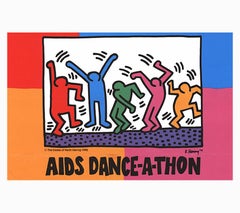 Keith Haring AIDS Dance-A-Thon poster 1992 (vintage Keith Haring posters)
