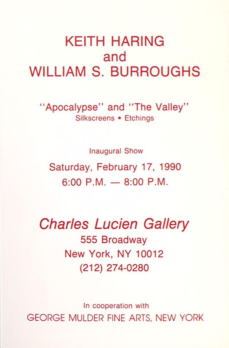 William Burroughs Apocalypse von Keith Haring (Ankündigung) (Pop-Art), Print, von (after) Keith Haring