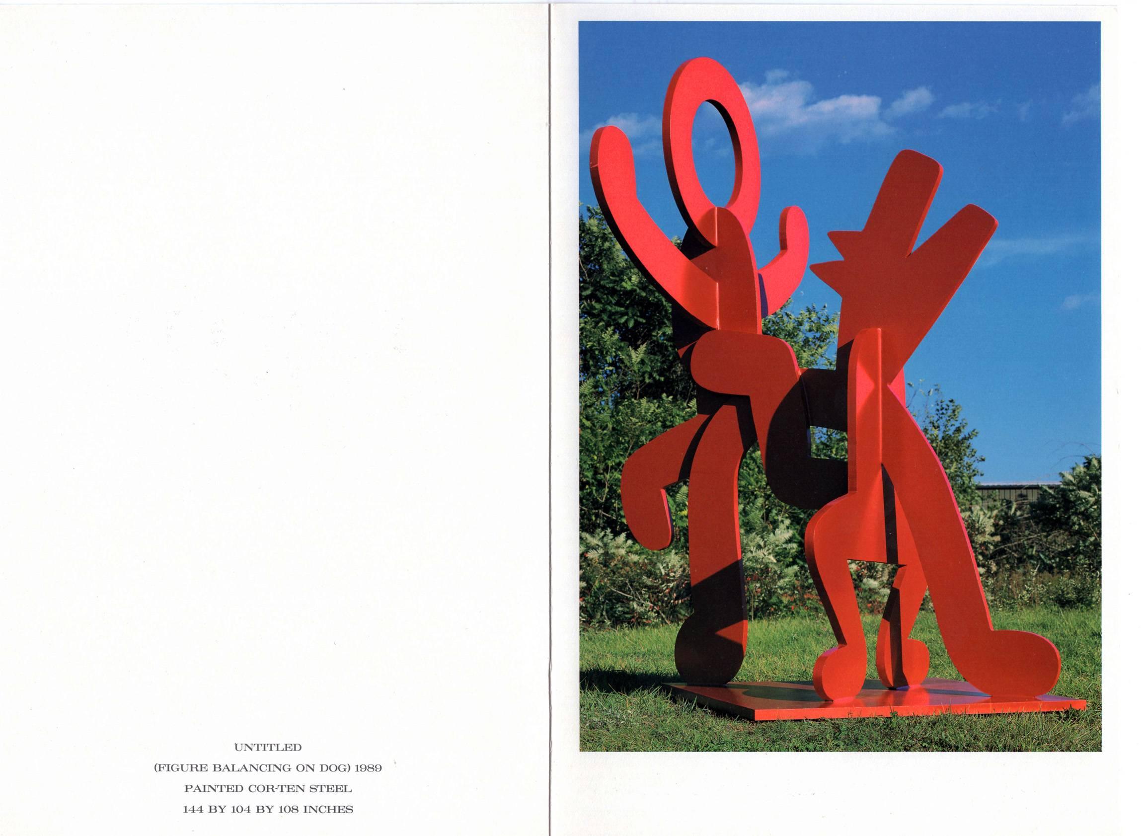 Keith Haring at Tony Shafrazi Gallery (set of 3 vintage Haring collectibles) - Pop Art Print by (after) Keith Haring