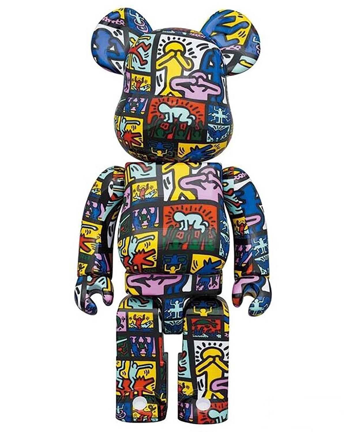 Keith Haring Bearbrick 400 %  Keith Haring BE@RBRICK  - Art urbain Sculpture par (after) Keith Haring