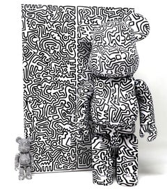 Keith Haring Be@rbrick 400% ( Keith Haring black & white BE@RBRICK)