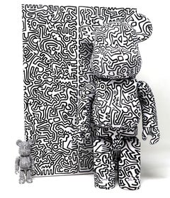 Keith Haring Be@rbrick 400% ( Keith Haring black & white BE@RBRICK) 