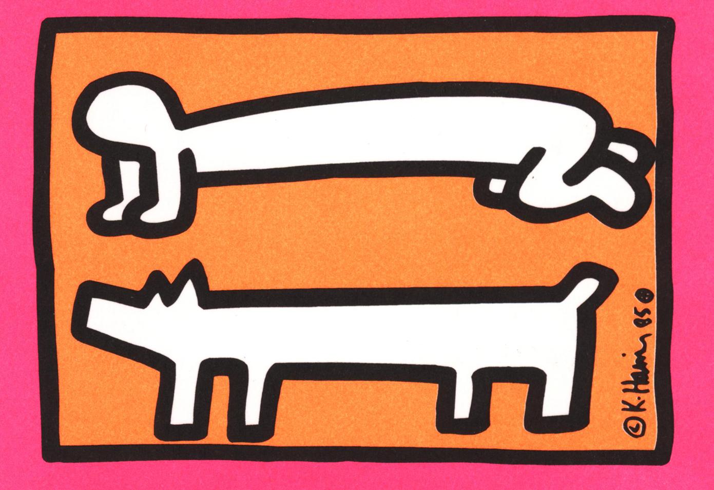 (after) Keith Haring Animal Print – Keith Haring Club DV8 (Ankündigung) 