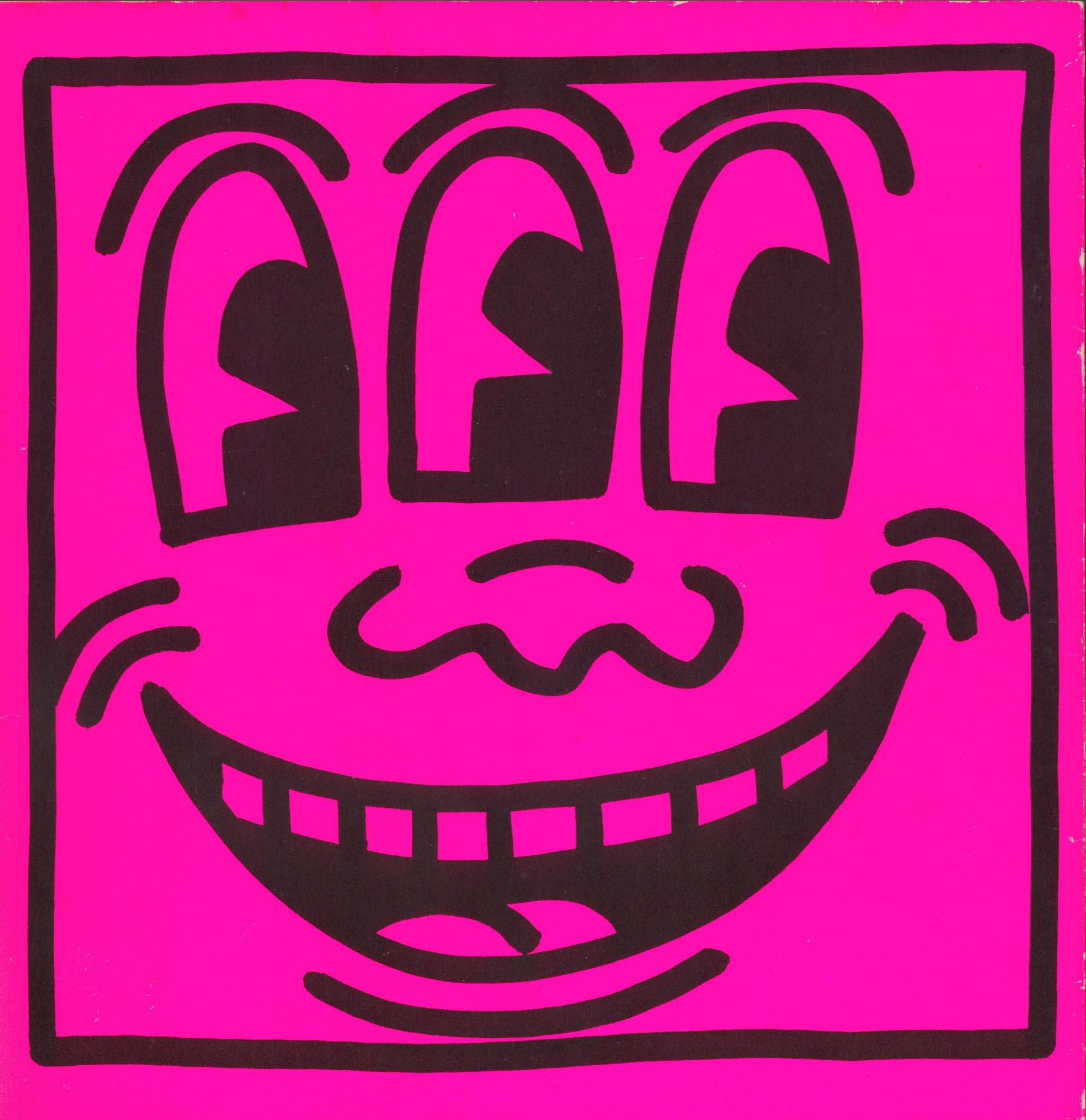 Keith Haring Three Eyed face 1982 (lithographic cover) - Print by (after) Keith Haring