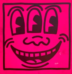 Keith Haring cover art 1982 (Keith Haring Three Eyed face)