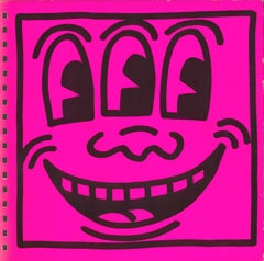 Keith Haring cover art 1982 (Keith Haring Three Eyed face) 