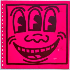Keith Haring cover art 1982 (Keith Haring Three Eyed face)