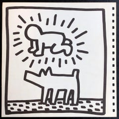 Keith Haring crawling baby lithograph 1982 (Keith Haring Tony Shafrazi gallery)