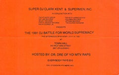 Keith Haring DJ Dog announcement 1991 (DJ Clark Kent, Keith Haring Foundation)