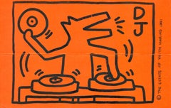 Keith Haring DJ Dog announcement 1991 (DJ Clark Kent, Keith Haring Foundation)