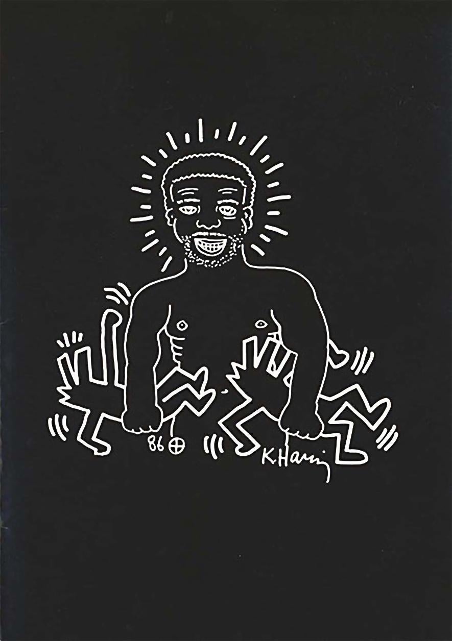 Keith Haring Larry Levan announcement 1992 - Print by (after) Keith Haring