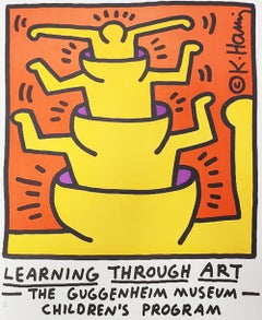 Keith Haring 'Learning Through Art, The Guggenheim Museum 1990 Limited edition