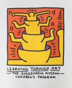 Keith Haring 'Learning Through Art, The Guggenheim Museum 1990 Limited edition