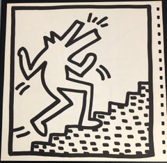 Keith Haring lithograph 1982 (Keith Haring barking dog)