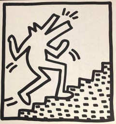 Vintage Keith Haring lithograph 1982 (Keith Haring barking dog) 