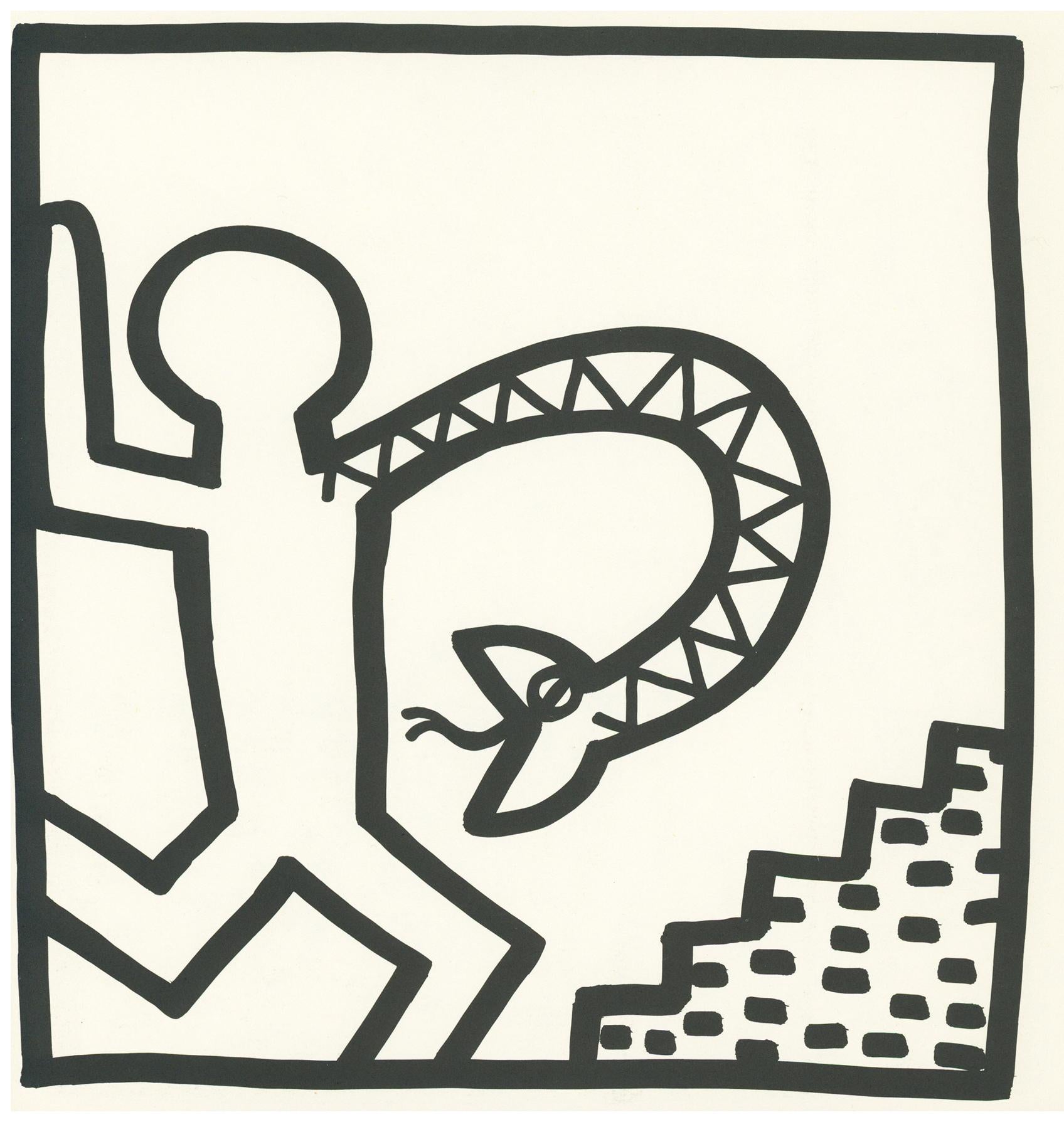 (after) Keith Haring - Keith Haring barking dog lithograph 1982 (Haring ...