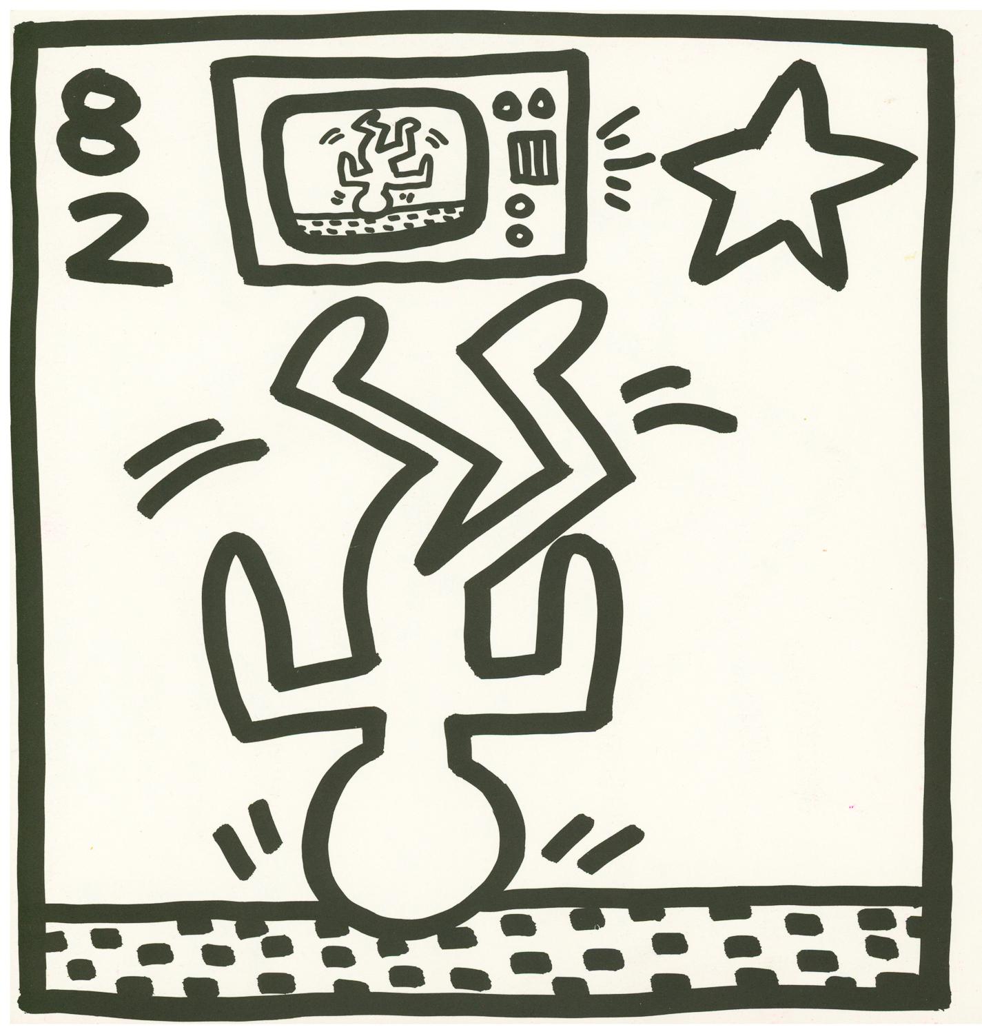 Keith Haring lithographic sheets 1982 (set of 4 works)  6