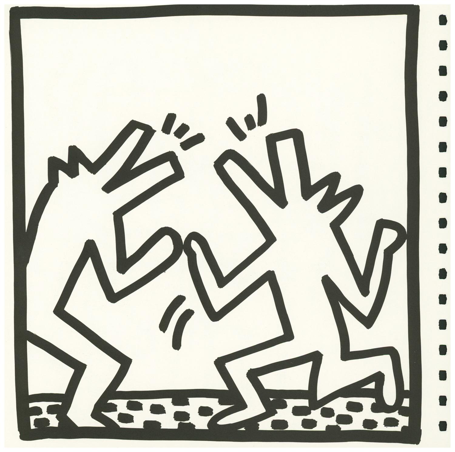 Keith Haring lithographic sheets 1982 (set of 4 works)  2
