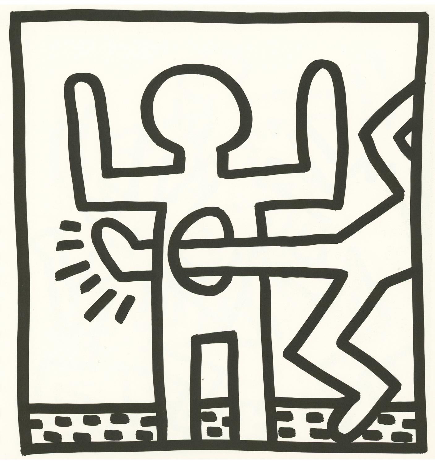 Keith Haring lithographic sheets 1982 (set of 4 works)  4