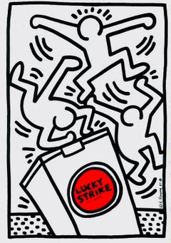 Vintage Keith Haring Lucky Strike 1987 (announcement) 
