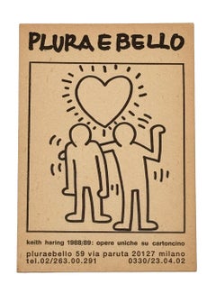 Keith Haring Milan c.1989 (vintage Keith Haring)