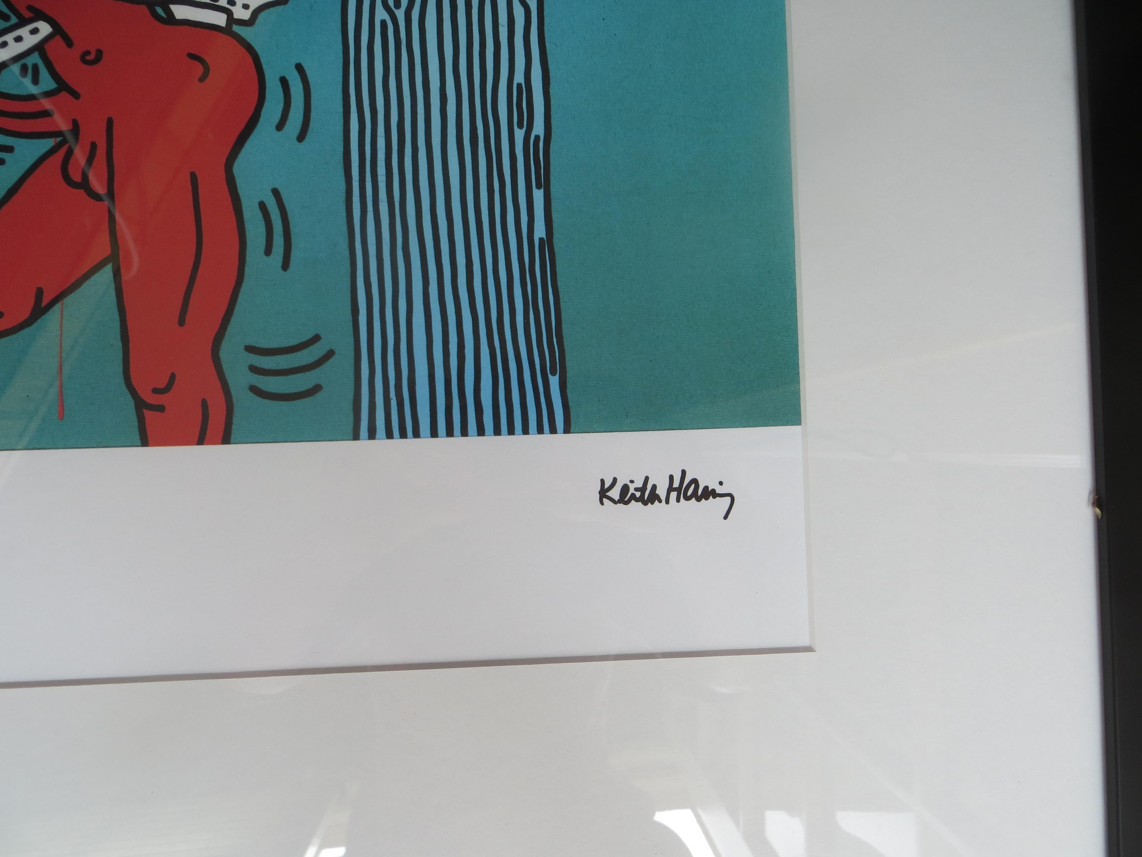  Keith Haring, Saint Sebastian, Lithograph Numbered 30 /500 For Sale 1