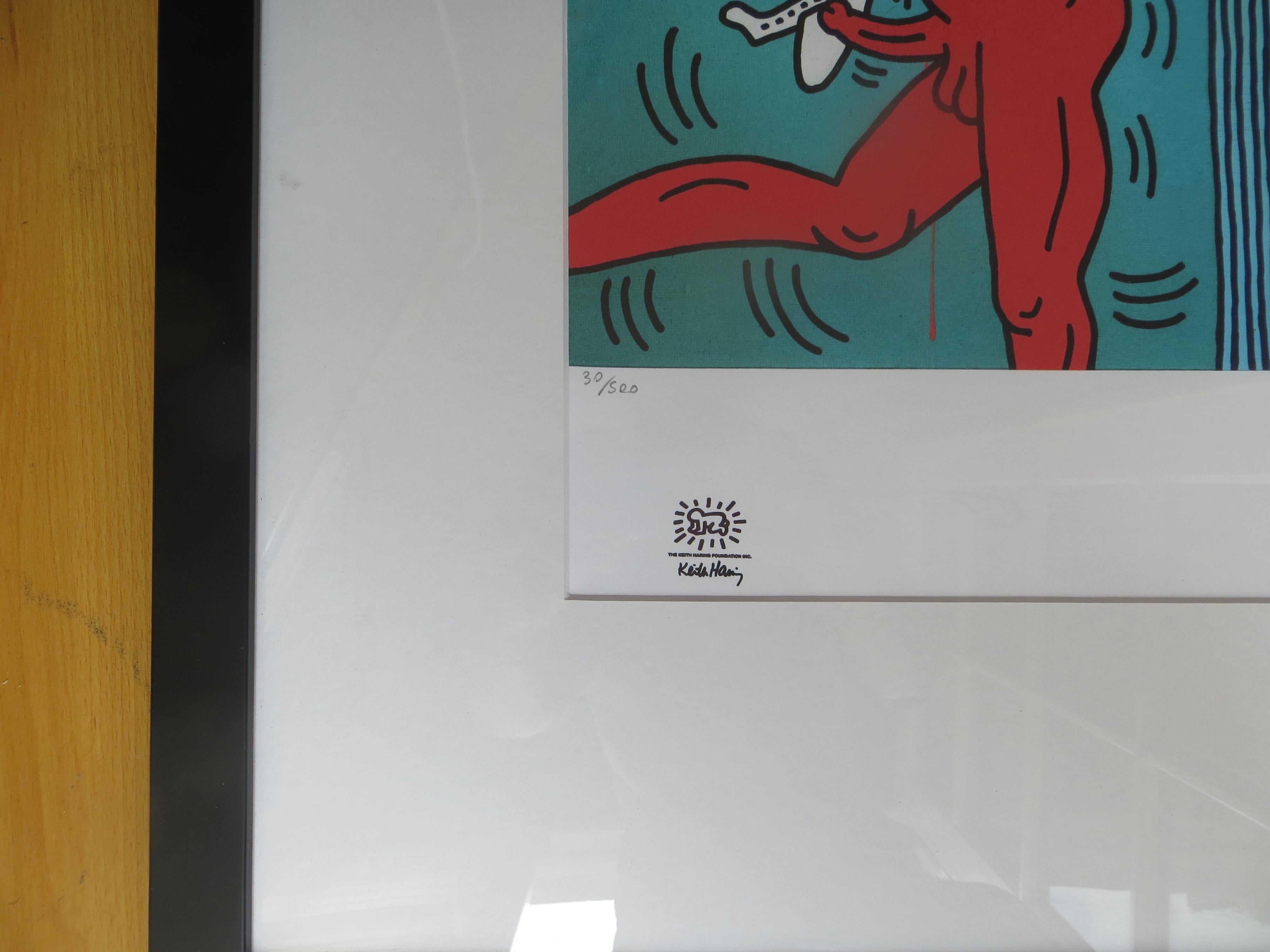  Keith Haring, Saint Sebastian, Lithograph Numbered 30 /500 For Sale 2