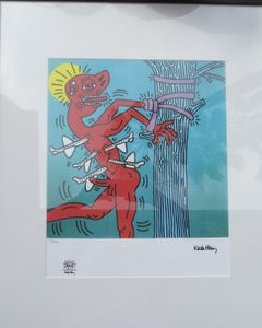 Keith Haring, Saint Sebastian, Lithographie numérotée 30 /500