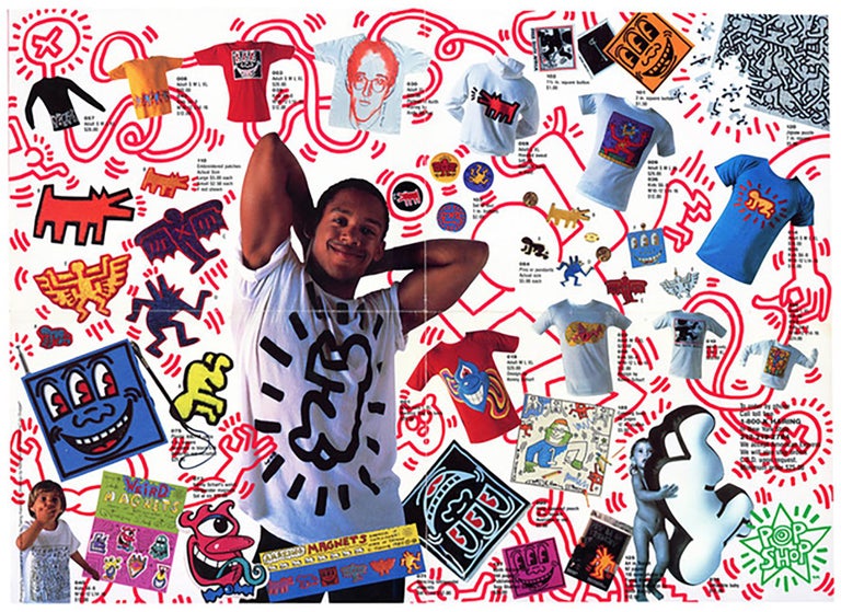 Keith Haring Pop Shop poster (vintage Keith Haring posters) - Photograph by (after) Keith Haring