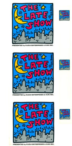Keith Haring Pop Shop „The Late Show“ (Set von 3 Haring Tokyo Pop Shop Stickereien)