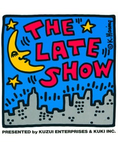 Vintage Keith Haring Pop Shop 'The Late Show' (set of 3 Haring Tokyo pop shop stickers)