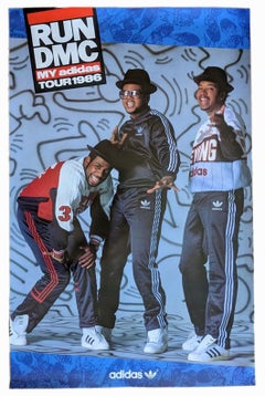 Keith Haring Run Dmc Adidas 1986 poster (vintage Keith Haring)