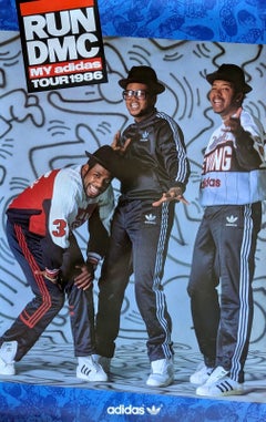 Keith Haring Run Dmc Adidas 1986 poster (Used Keith Haring)