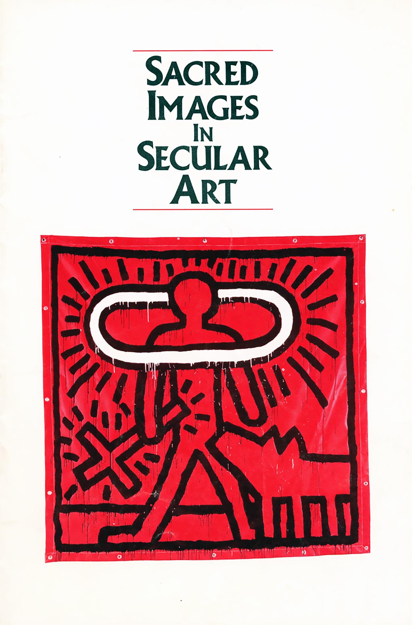 Keith Haring Images sacrées dans l'art secrète ( Catalogue du musée Whitney 1986) - Print de (after) Keith Haring