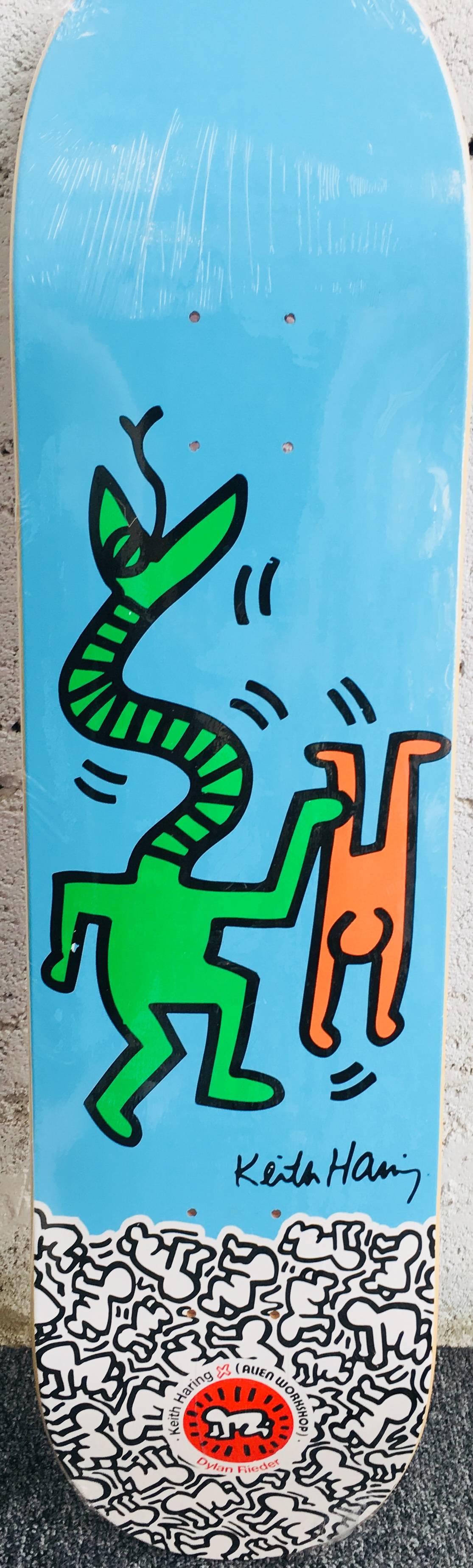 Keith Haring set of 10 skateboard decks (Keith Haring alien workshop) For Sale 7