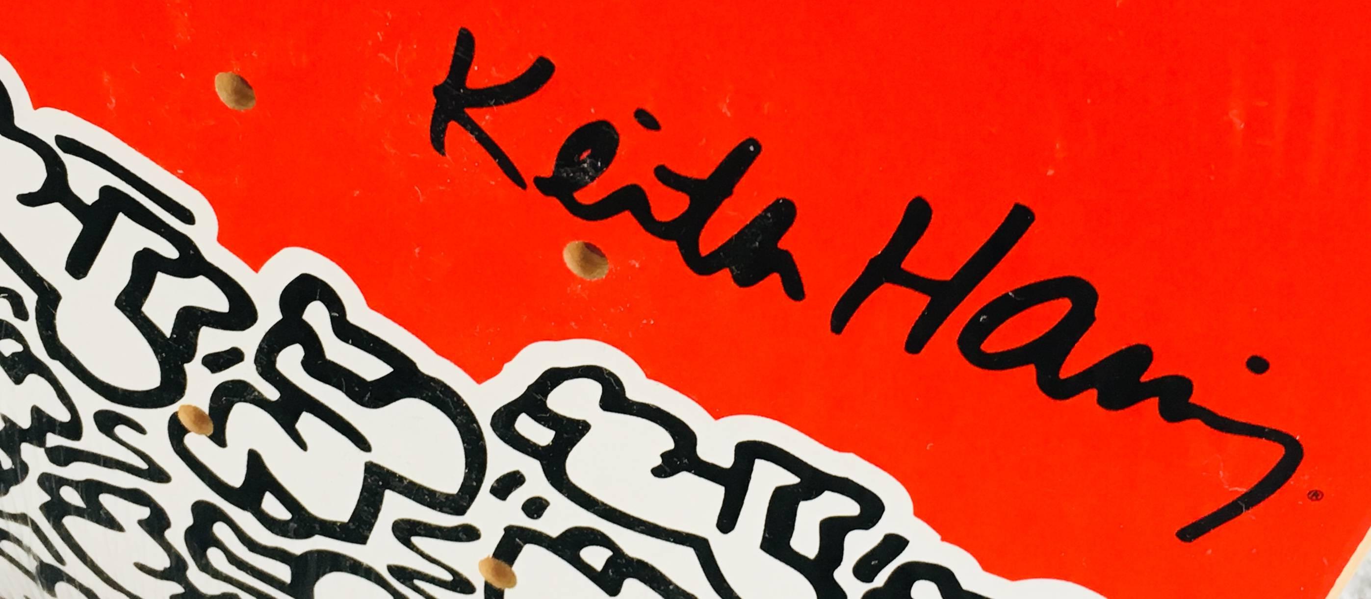 Keith Haring set of 10 skateboard decks (Keith Haring alien workshop) For Sale 8