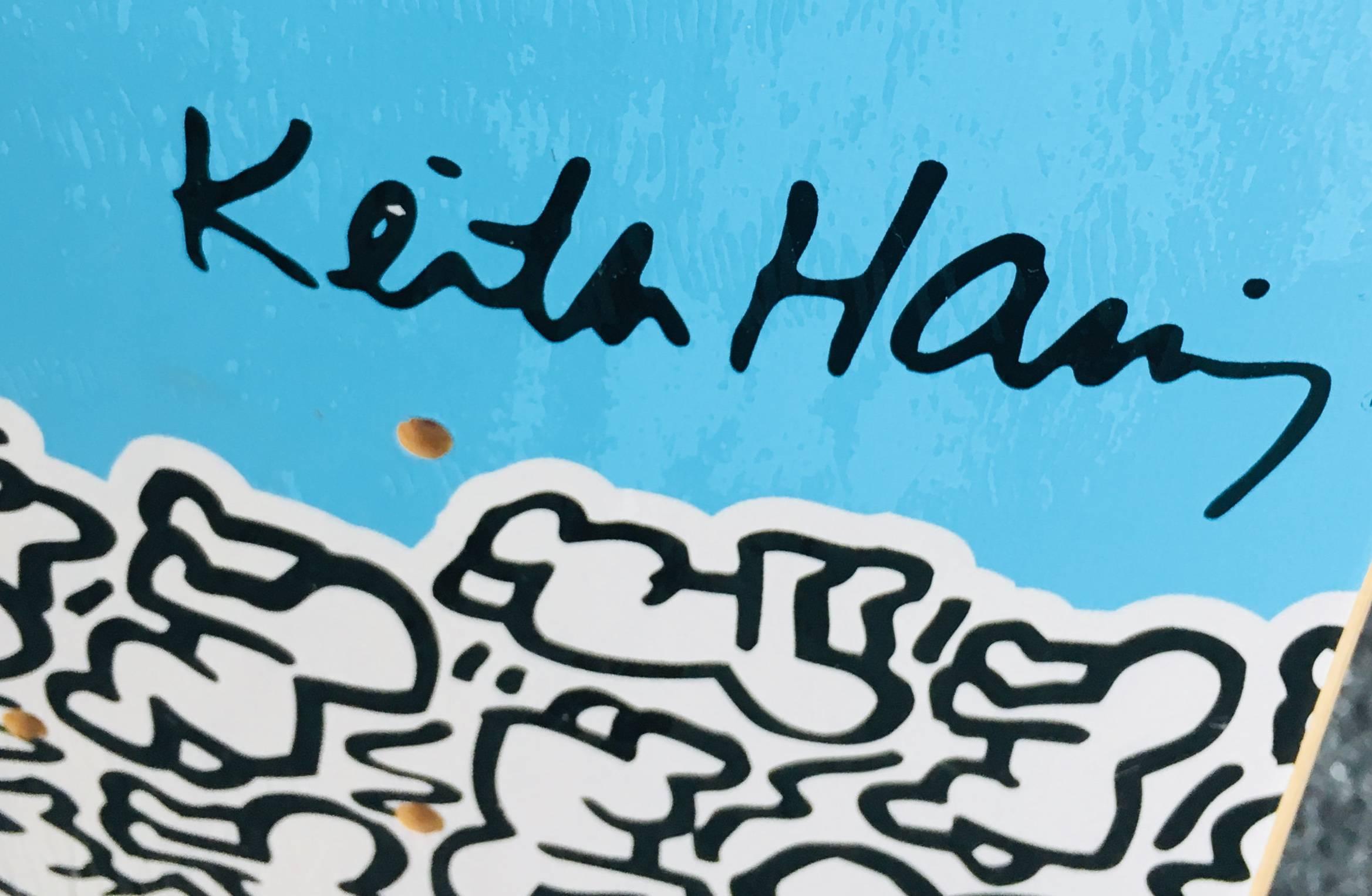 Keith Haring set of 10 skateboard decks (Keith Haring alien workshop) For Sale 9