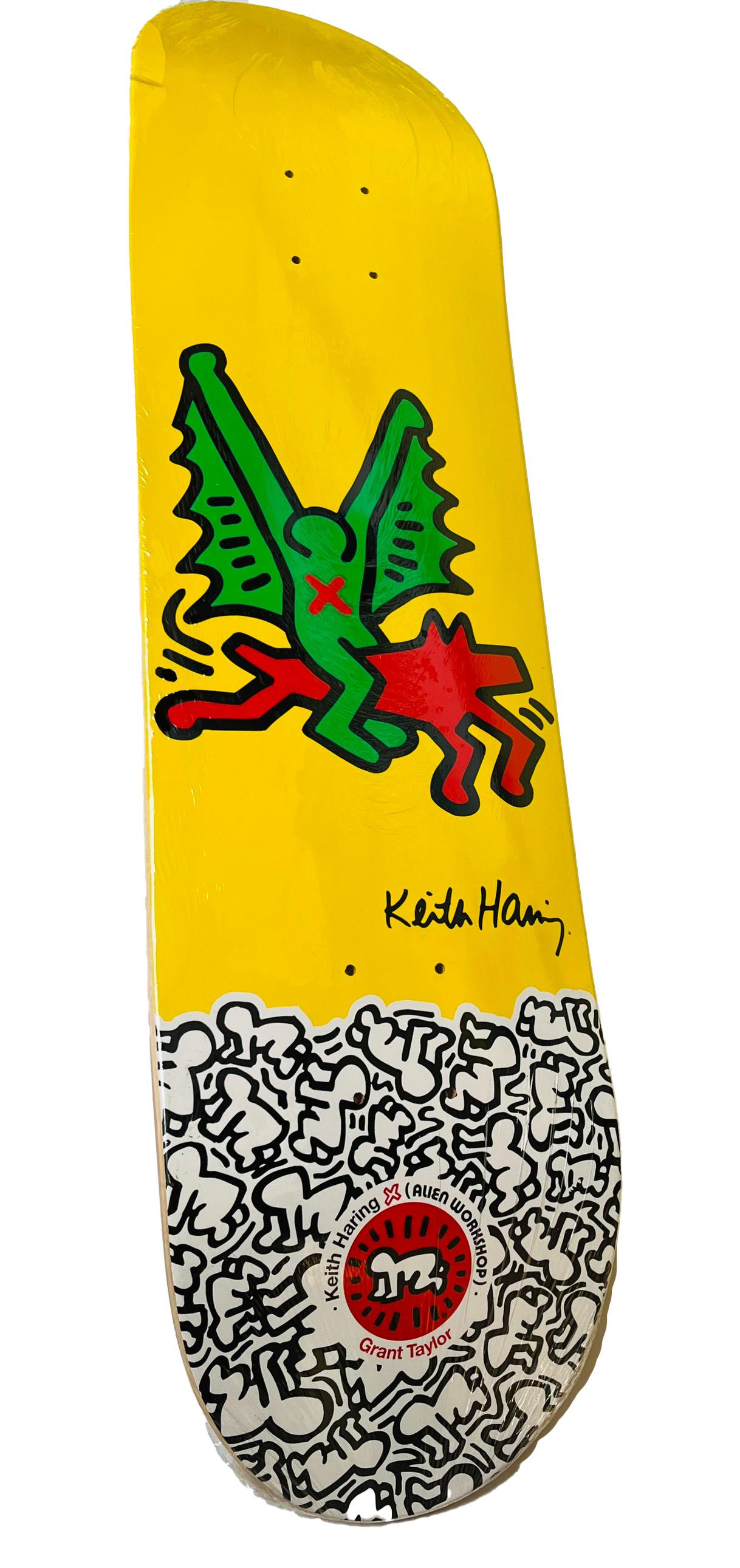 Keith Haring set of 10 skateboard decks (Keith Haring alien workshop) For Sale 1