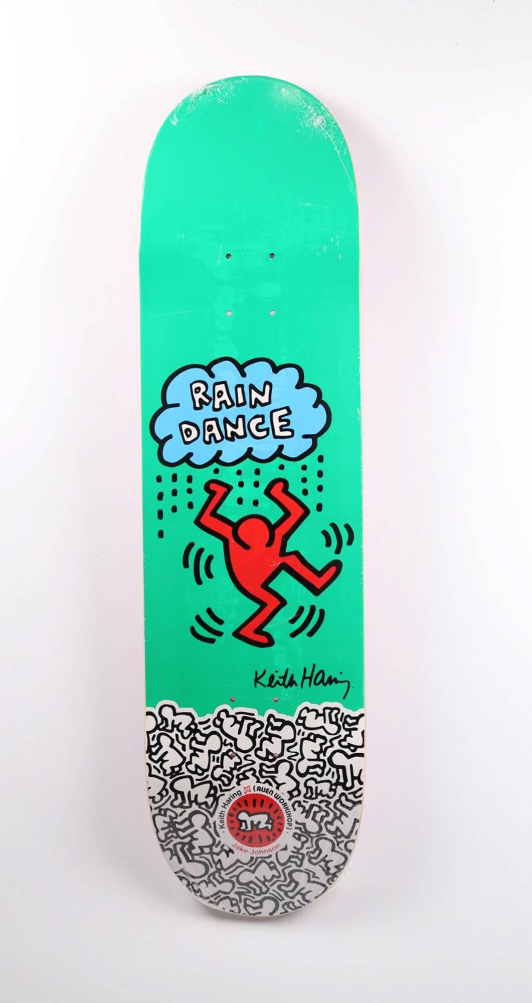 Keith Haring Skateboard Deck Set: 
This superbly printed, rare, eye-catching set of 10 Keith Haring skate decks originated circa 2012 as a result of the collaboration between Alien Workshop and the Keith Haring Foundation. 

Featuring some of